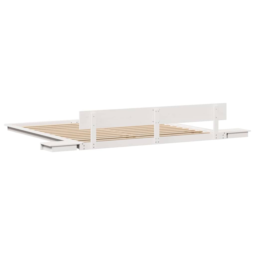 vidaXL Bed Frame White 180 x 200 cm Wood