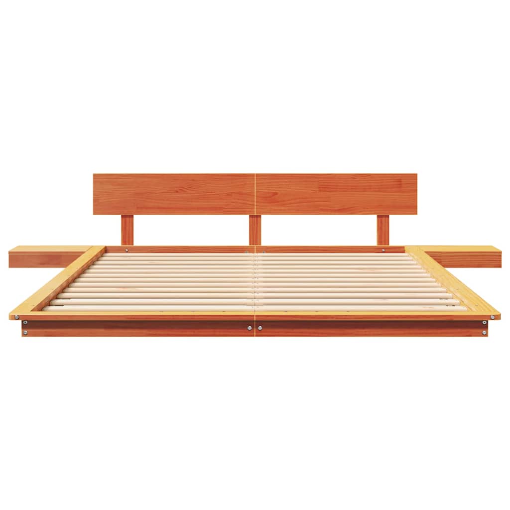 vidaXL Bed Frame Brown 160 x 200 cm Wood