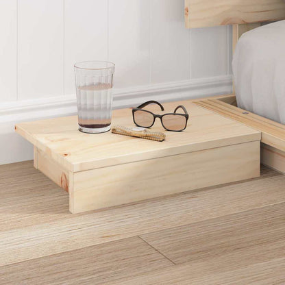 vidaXL Bed Frame Brown 150 x 200 cm Wood