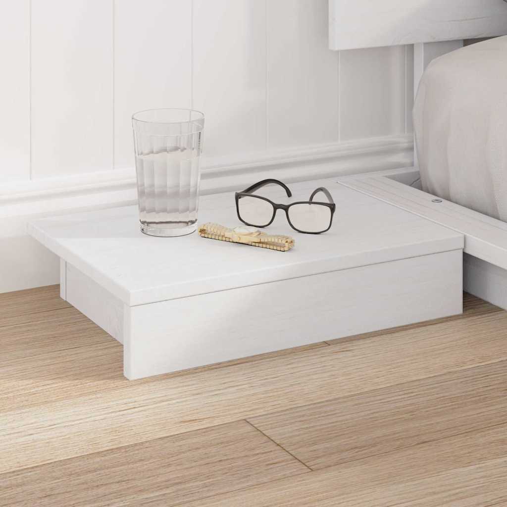 vidaXL Bed Frame White 140 x 200 cm Wood