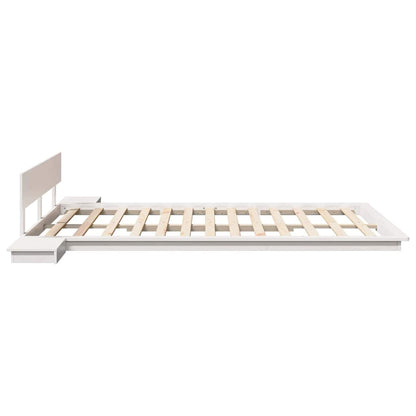 vidaXL Bed Frame White 140 x 200 cm Wood