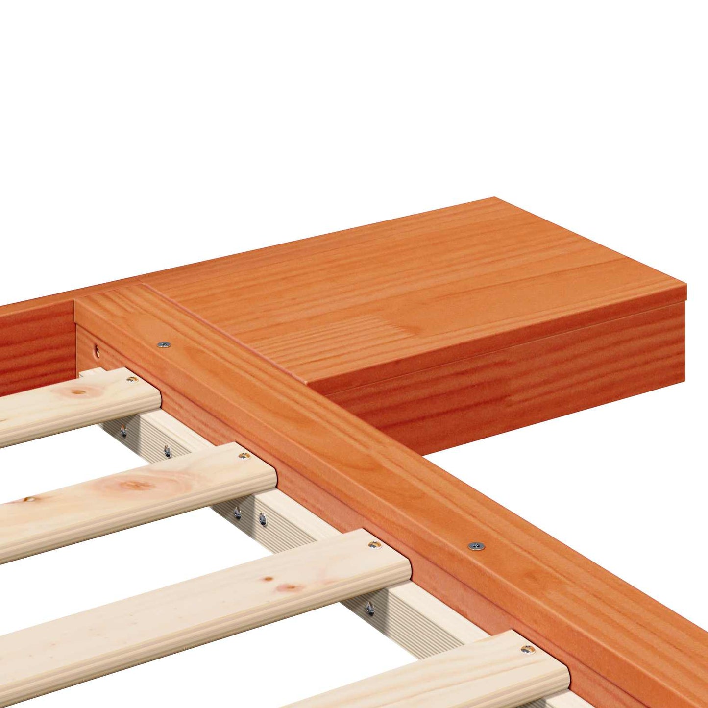 vidaXL Bed Frame Brown 120 x 200 cm Wood