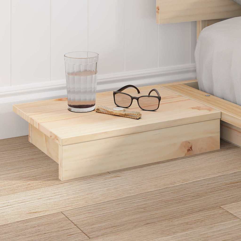 vidaXL Bed Frame Brown 140 x 190 cm Wood