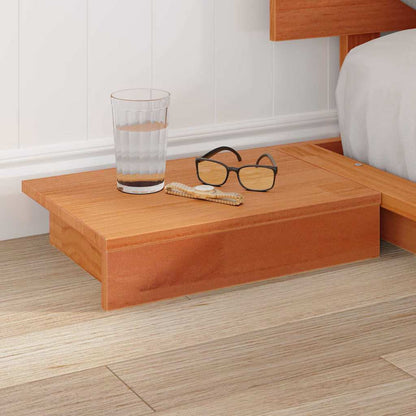 vidaXL Bed Frame Brown 140 x 190 cm Wood