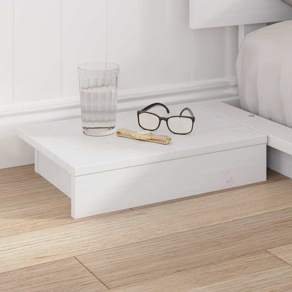 vidaXL Bed Frame White 120 x 190 cm Wood