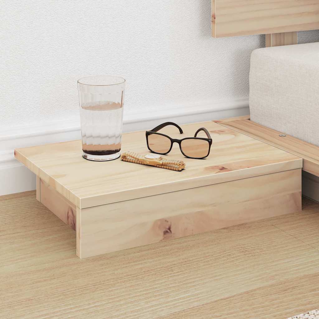 vidaXL Bed Frame with Headboard with Storage Brown 90 x 200 cm Wood
