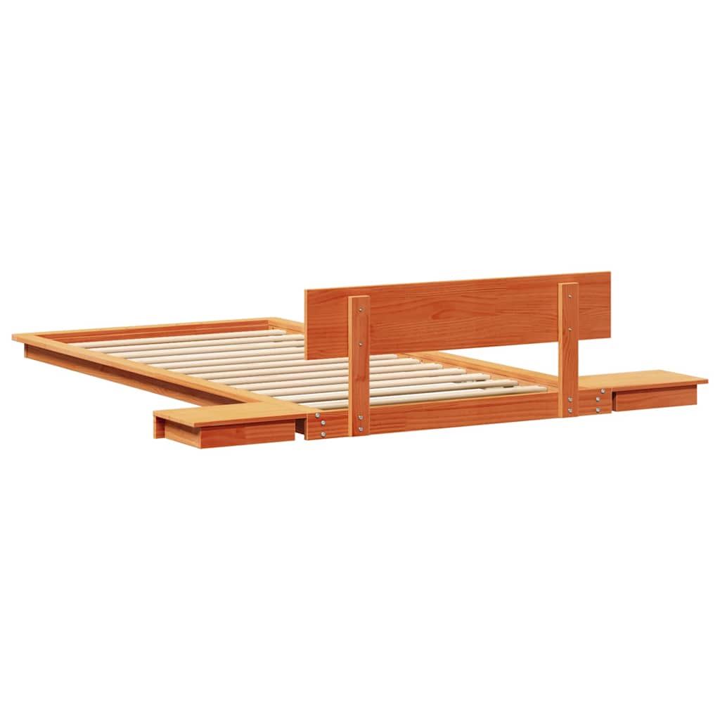 vidaXL Bed Frame Brown 90 x 200 cm Wood