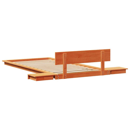 vidaXL Bed Frame Brown 90 x 200 cm Wood