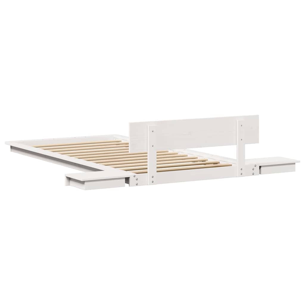 vidaXL Bed Frame White 80 x 200 cm Wood