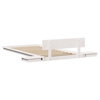 vidaXL Bed Frame White 80 x 200 cm Wood