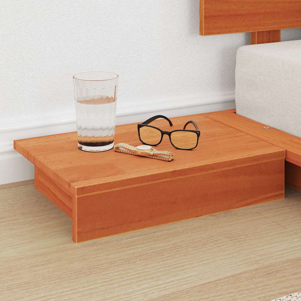 vidaXL Bed Frame Brown 80 x 200 cm Wood