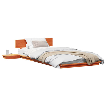 vidaXL Bed Frame Brown 80 x 200 cm Wood