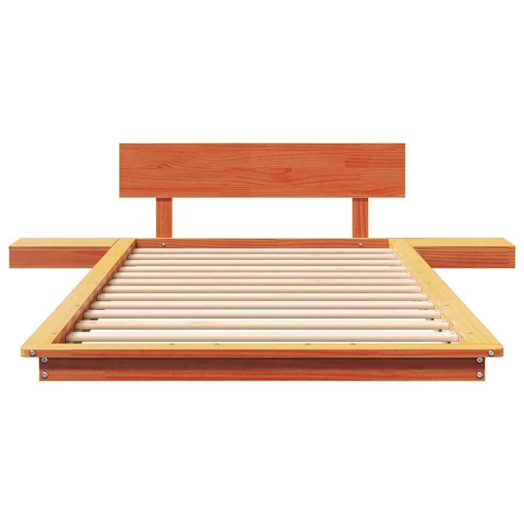 vidaXL Bed Frame Brown 75 x 190 cm Wood
