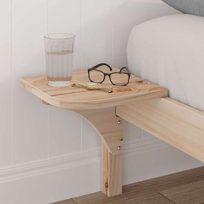 vidaXL Bed Frame Natural 160 x 200 cm Solid Pine Wood