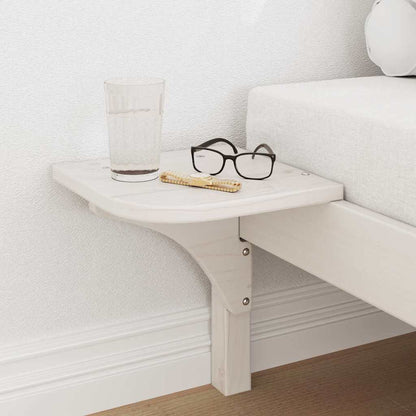 vidaXL Bed Frame White 90 x 200 cm Solid Pine Wood