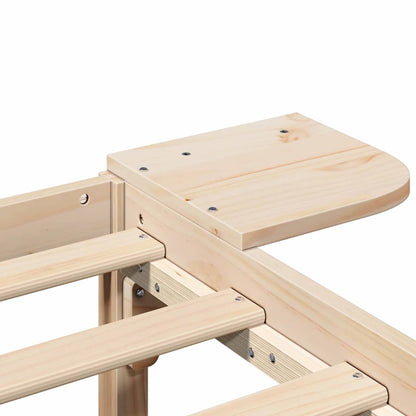 vidaXL Bed Frame Natural 80 x 200 cm Solid Pine Wood