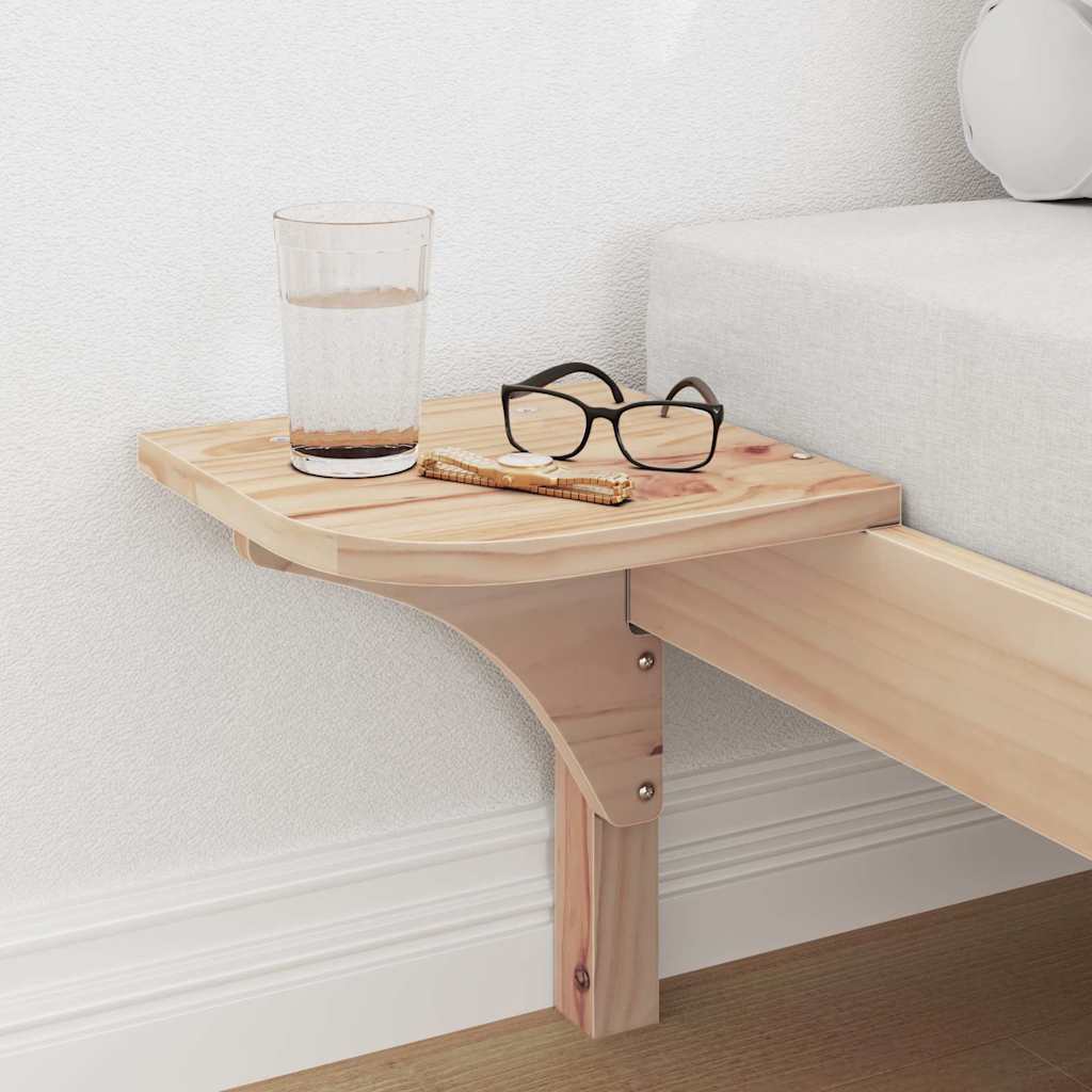 vidaXL Bed Frame Natural 80 x 200 cm Solid Pine Wood