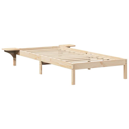vidaXL Bed Frame Natural 80 x 200 cm Solid Pine Wood
