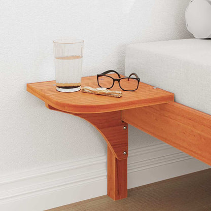 vidaXL Bed Frame Wax Brown 80 x 200 cm Solid Pine Wood
