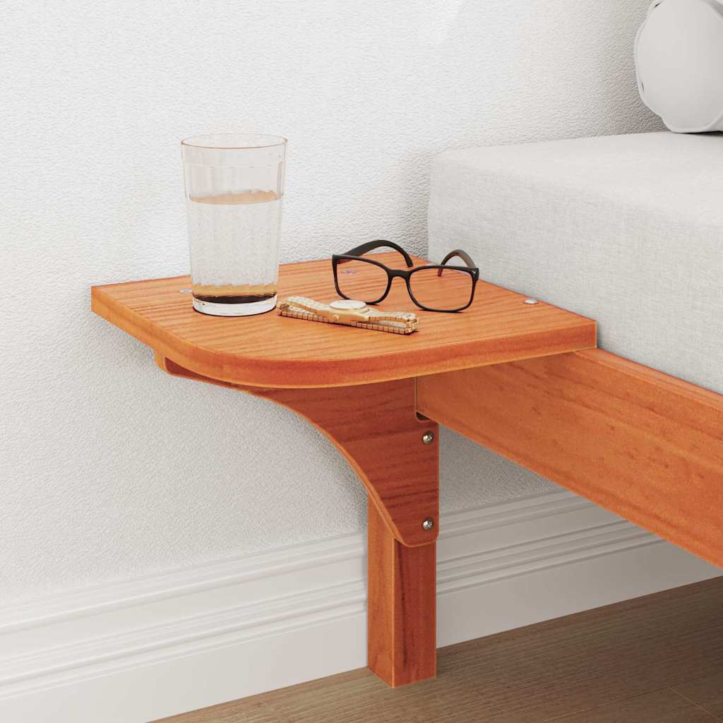 vidaXL Bed Frame Wax Brown 90 x 190 cm Solid Pine Wood