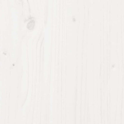 vidaXL Bed Frame with Headboard White 160 x 200 cm Solid Pine Wood