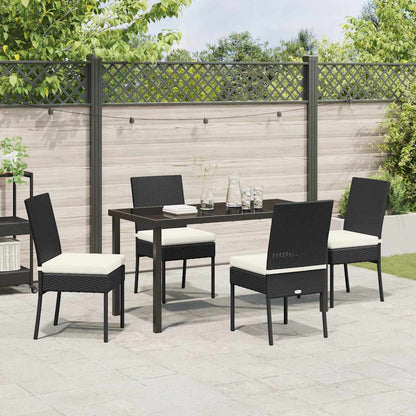 vidaXL Garden Dining Set 5 pcs Cream Powder-Coated Steel