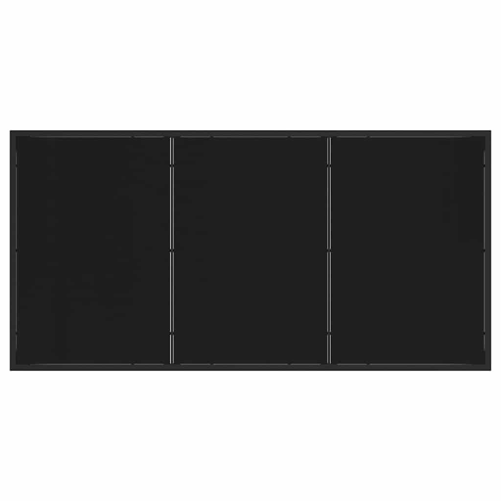 vidaXL Garden Dining Set 7 pcs Black Powder-Coated Steel
