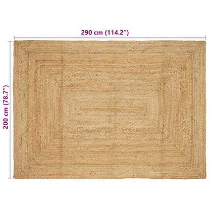 vidaXL Area Rugs Natural 200 x 290 cm Jute