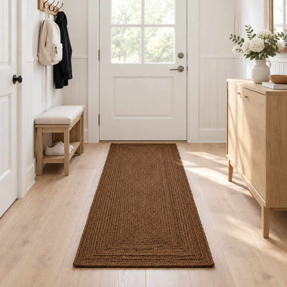 vidaXL Area Rug Grey 60 x 200 cm Jute