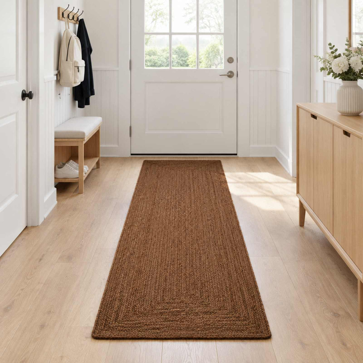 vidaXL Area Rug Grey 60 x 250 cm Jute