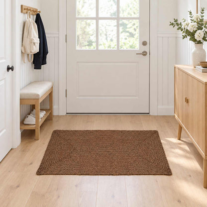 vidaXL Area Rug Grey 80 x 150 cm Jute