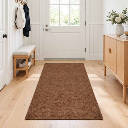 vidaXL Area Rug Grey 80 x 200 cm Jute