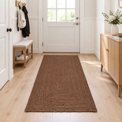 vidaXL Area Rug Grey 80 x 250 cm Jute
