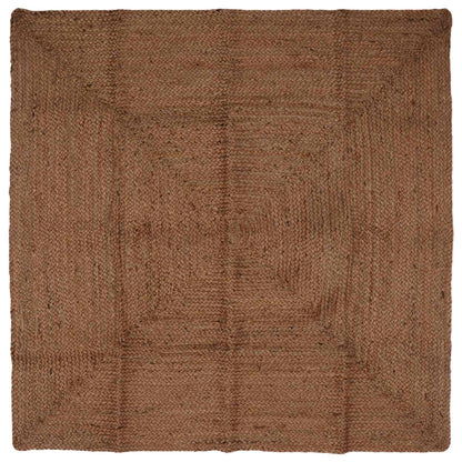 vidaXL Area Rug Grey 120 x 120 cm Jute