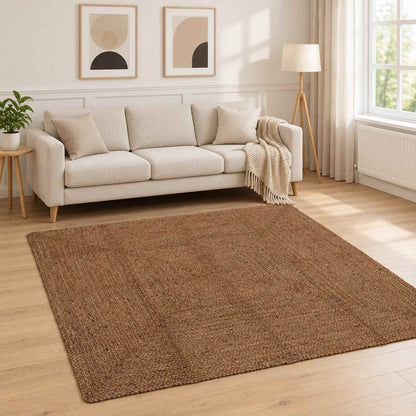 vidaXL Area Rug Grey 200 x 200 cm Jute