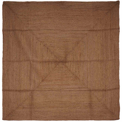 vidaXL Area Rug Grey 240 x 240 cm Jute