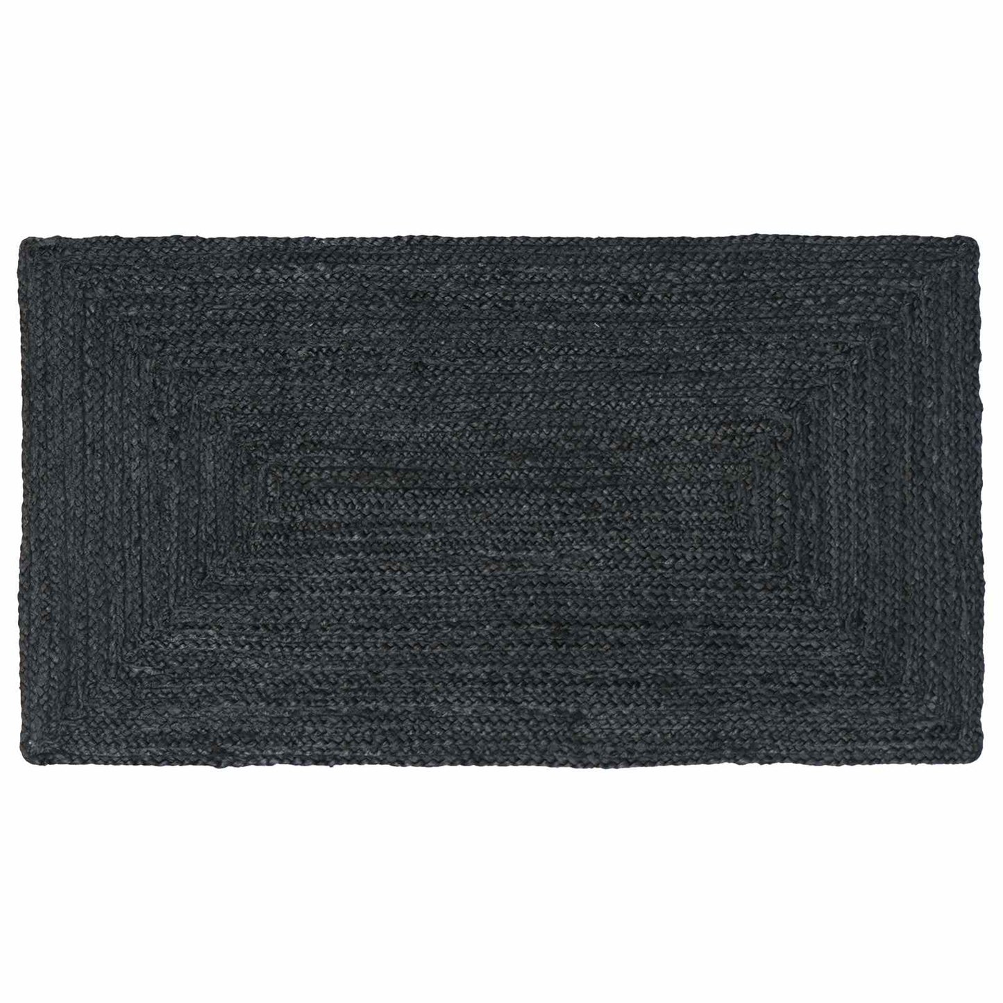 vidaXL Area Rugs Rectangular Dark Grey 60 x 110 cm Jute