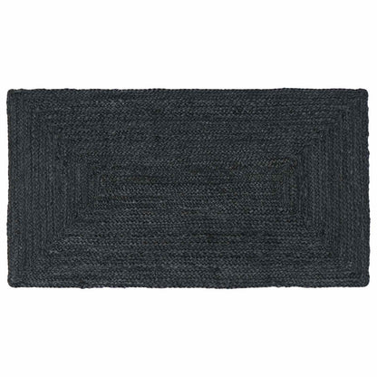 vidaXL Area Rugs Rectangular Dark Grey 60 x 110 cm Jute