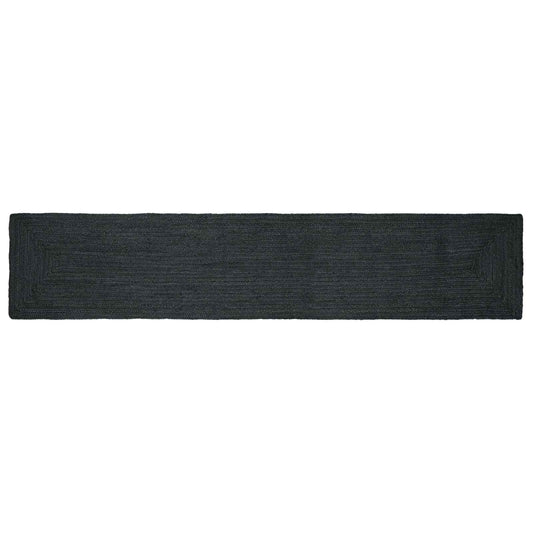 vidaXL Area Rugs Rectangular Dark Grey 60 x 400 cm Jute