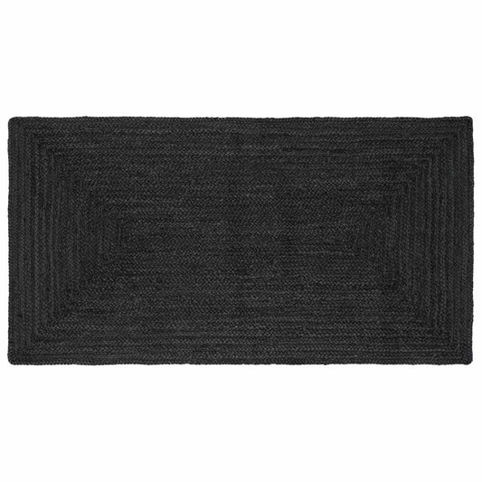 vidaXL Area Rugs Rectangular Dark Grey 80 x 150 cm Jute