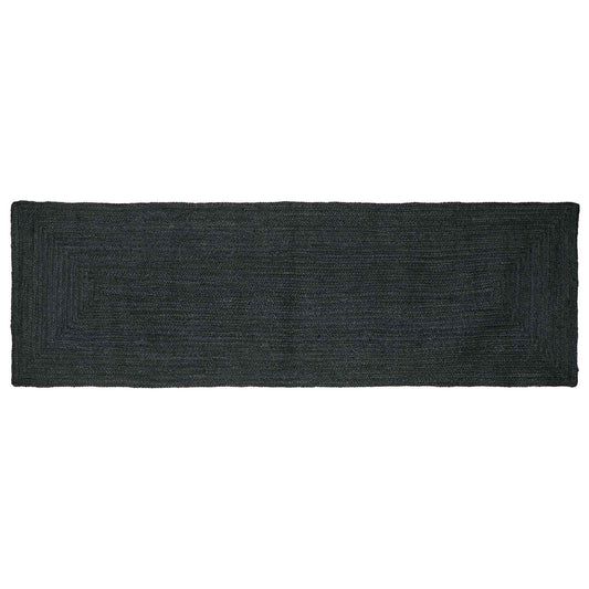 vidaXL Area Rugs Rectangular Dark Grey 80 x 250 cm Jute
