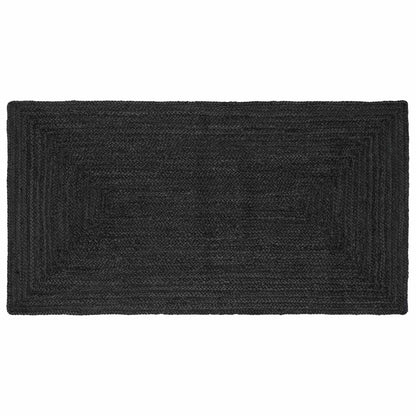 vidaXL Area Rugs Rectangular Dark Grey 100 x 200 cm Jute