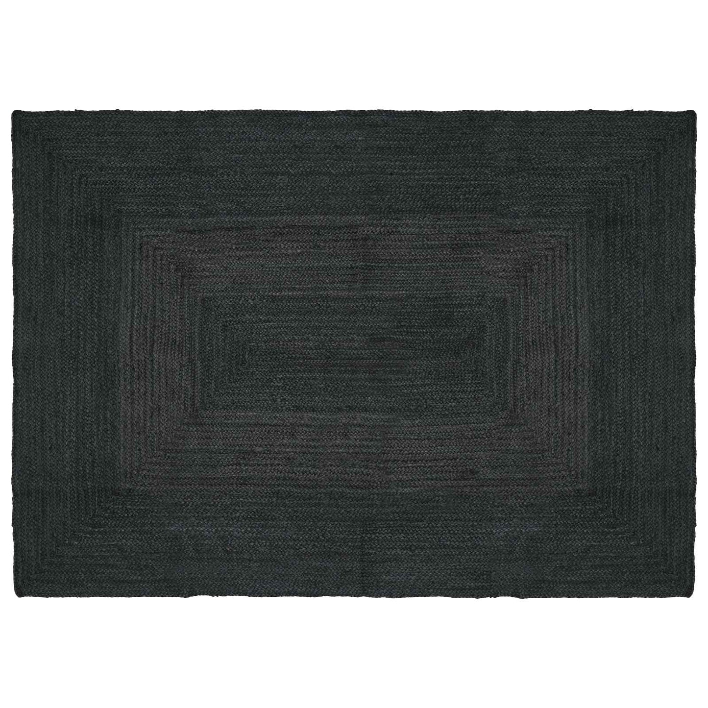 vidaXL Area Rugs Rectangular Dark Grey 120 x 170 cm Jute