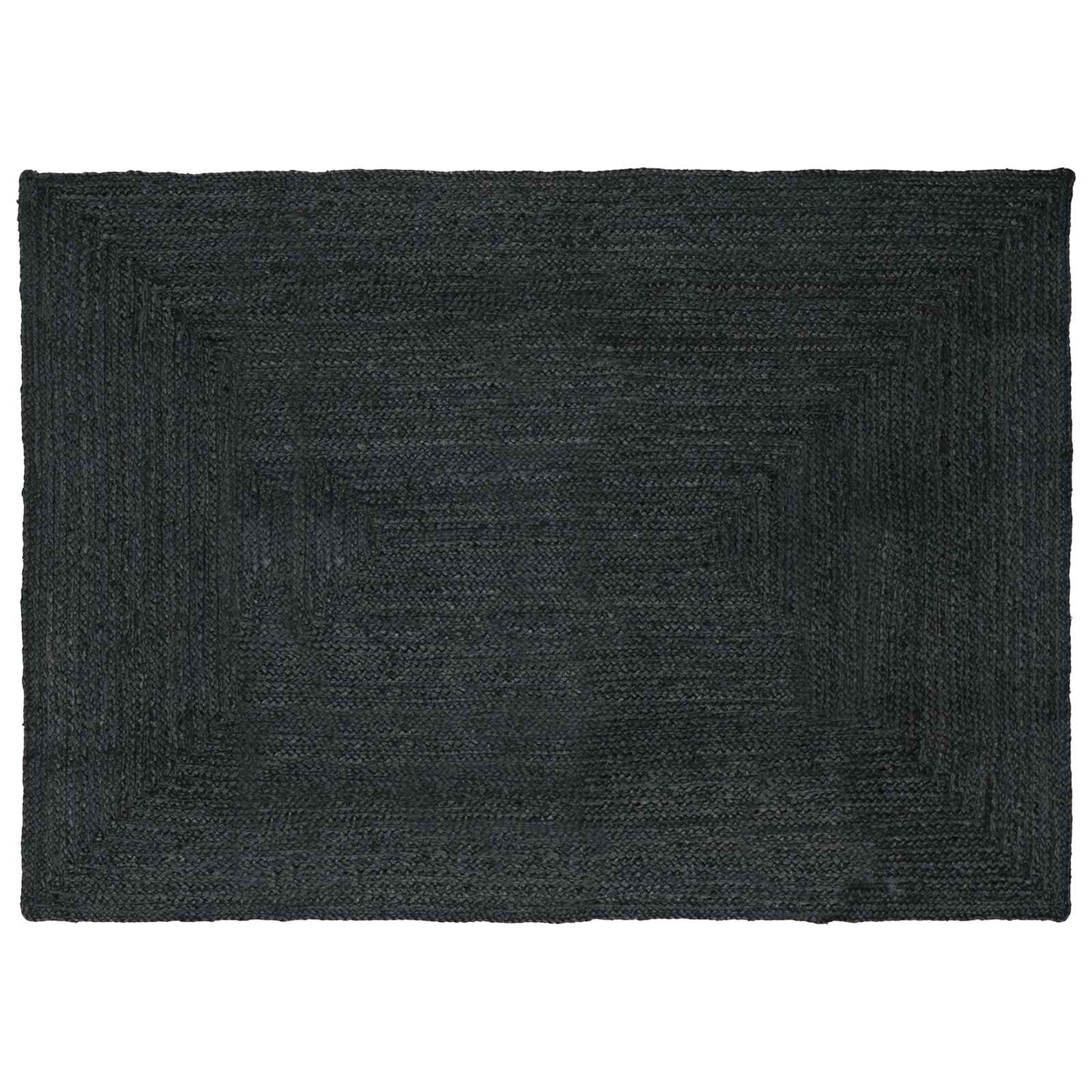 vidaXL Area Rugs Rectangular Dark Grey 160 x 230 cm Jute