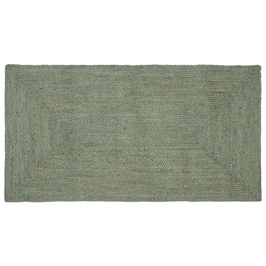 vidaXL Area Rugs Rectangular Olive Green 60 x 110 cm Jute