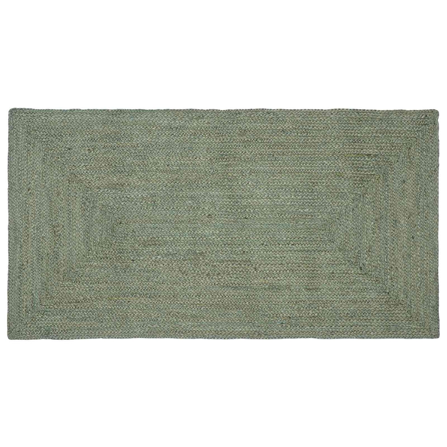 vidaXL Area Rugs Rectangular Olive Green 80 x 150 cm Jute