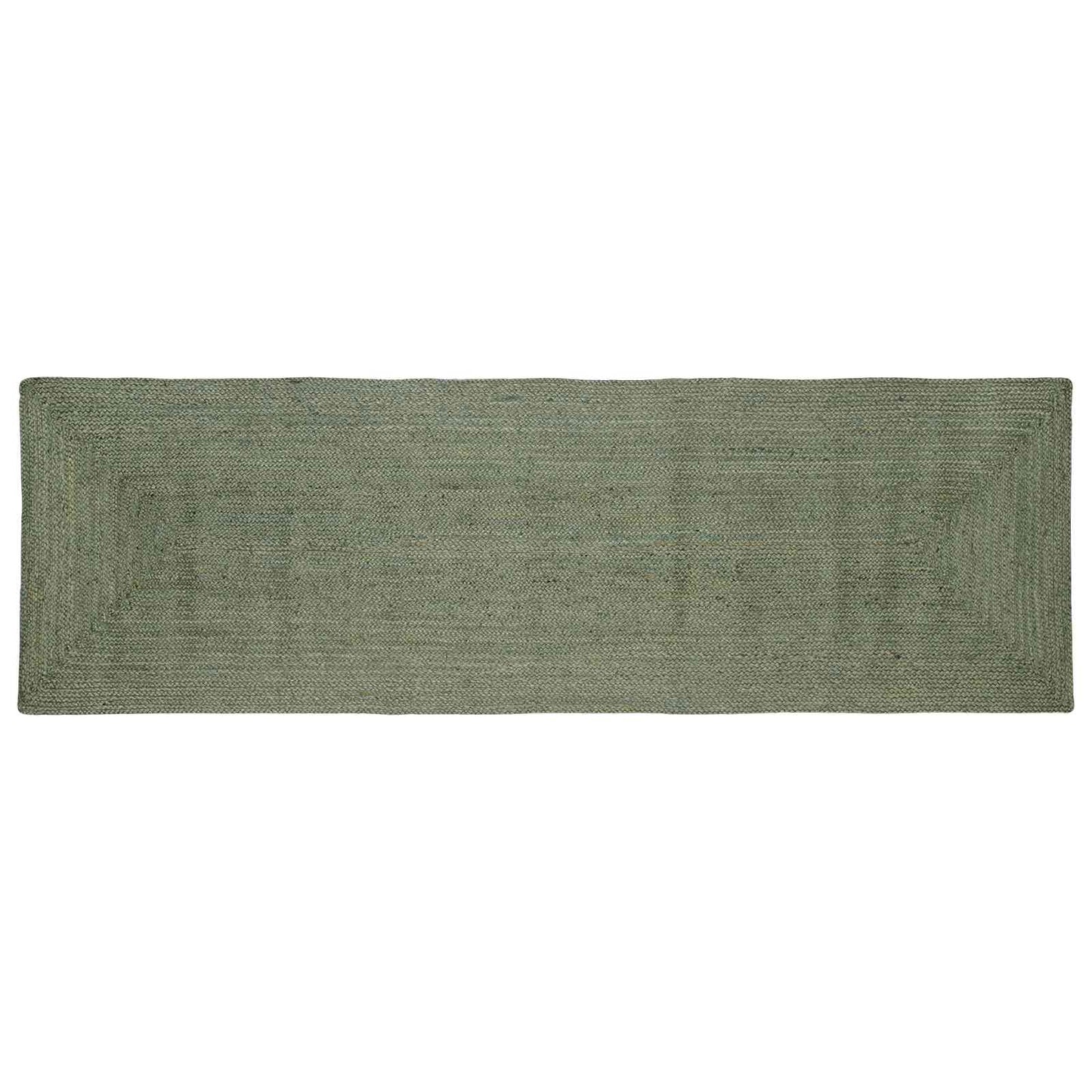 vidaXL Area Rugs Rectangular Olive Green 80 x 250 cm Jute