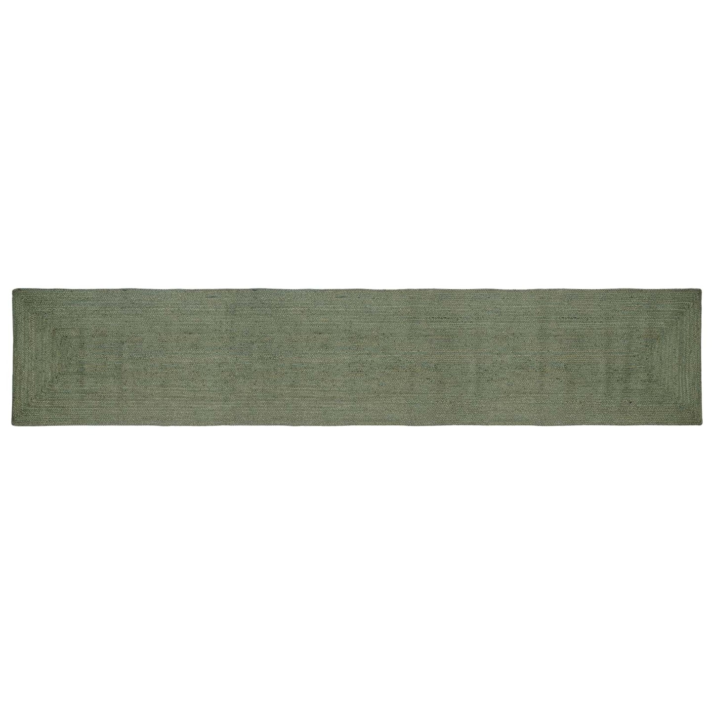 vidaXL Area Rugs Rectangular Olive Green 80 x 400 cm Jute