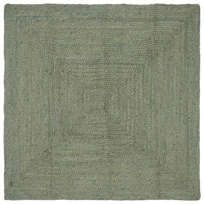 vidaXL Area Rugs Rectangular Olive Green 120 x 120 cm Jute