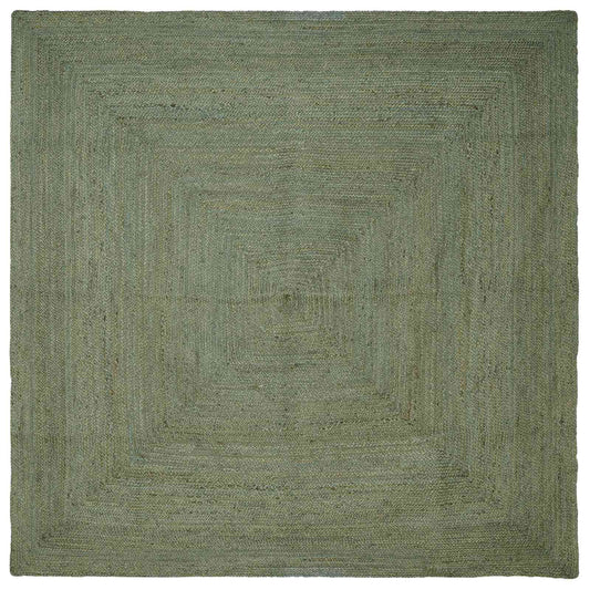 vidaXL Area Rugs Square Olive Green 300 x 300 cm Jute